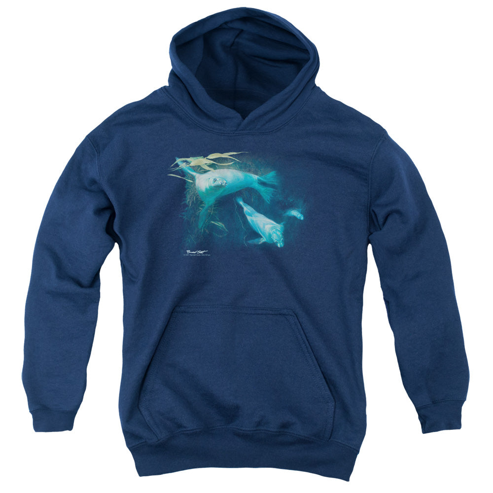 Wildlife - Kelp Patrol - Youth Pull-over Hoodie - Navy