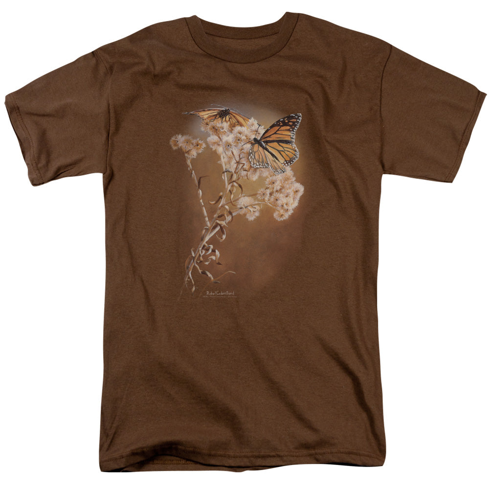 Wildlife - Delicate Dance - Short Sleeve Adult 18/1 - Coffee T-shirt
