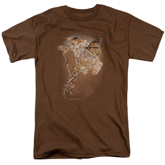 Wildlife - Delicate Dance - Short Sleeve Adult 18/1 - Coffee T-shirt