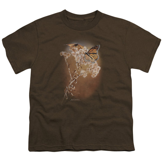 Wildlife - Delicate Dance - Short Sleeve Youth 18/1 - Coffee T-shirt
