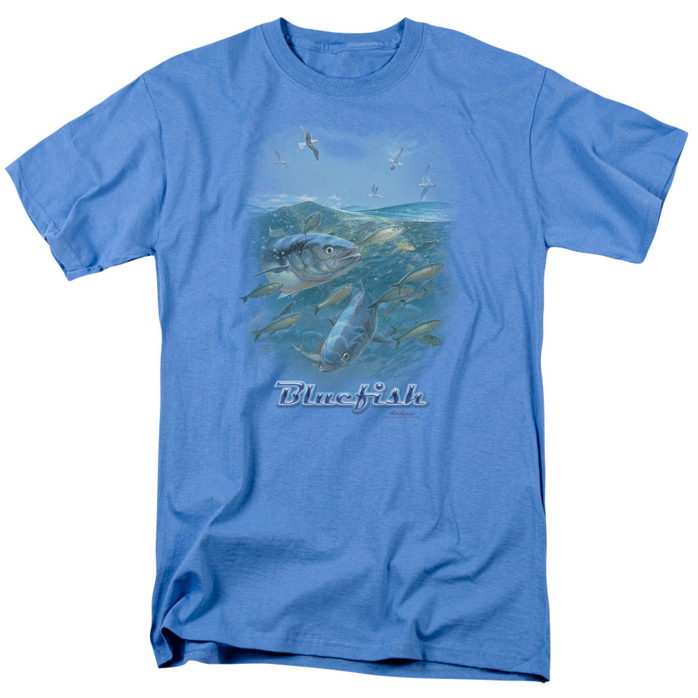 Wildlife - Blue Mayhem - Short Sleeve Adult 18/1 - Carolina Blue T-shirt