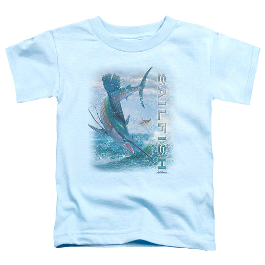 Wildlife - Leaping Sailfish - Short Sleeve Toddler Tee - Light Blue T-shirt