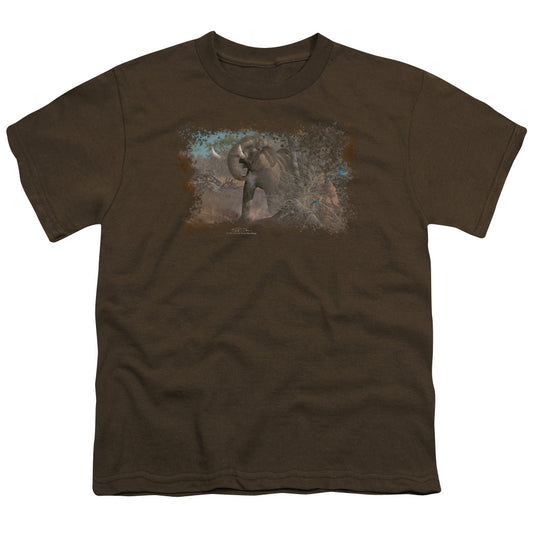 Wildlife - Rolling Thunder - Short Sleeve Youth 18/1 - Coffee T-shirt