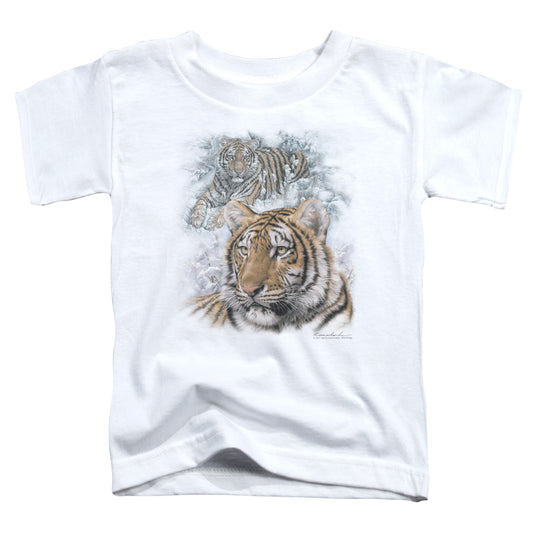 Wildlife - Tigers - Short Sleeve Toddler Tee - White T-shirt