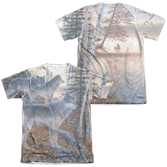Wild Wingshort Sleeveilent Travelers (Front - Back Print) - Adult Poly/cotton S/s Tee - White T-shirt