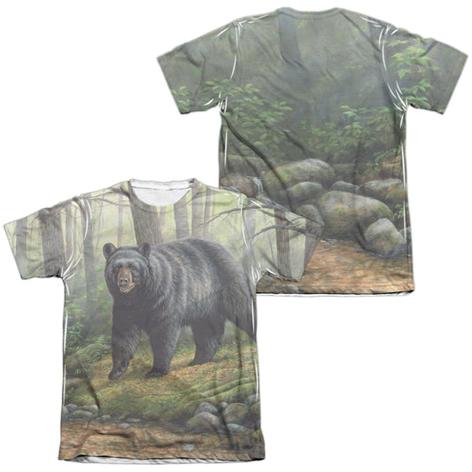 Wild Wings - Woodland Morning (Front/back Print) - Adult Poly/cotton Short Sleeve Tee - White T-shirt