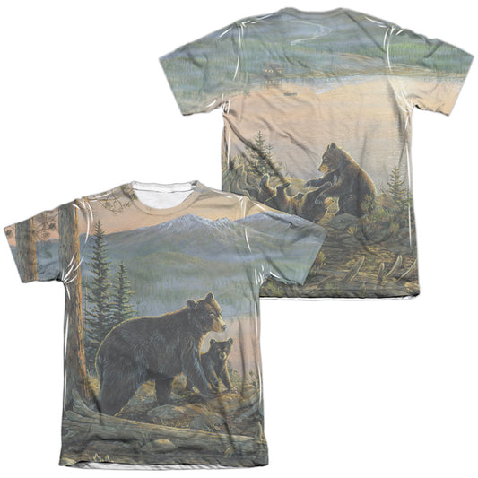 Wild Wingshort Sleeveerenity At Twilight (Front - Back Print) - Adult Poly/cotton S/s Tee - White T-shirt