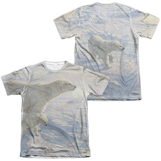 Wild Wings - On The Edge (Front/back Print) - Adult Poly/cotton Short Sleeve Tee - White T-shirt