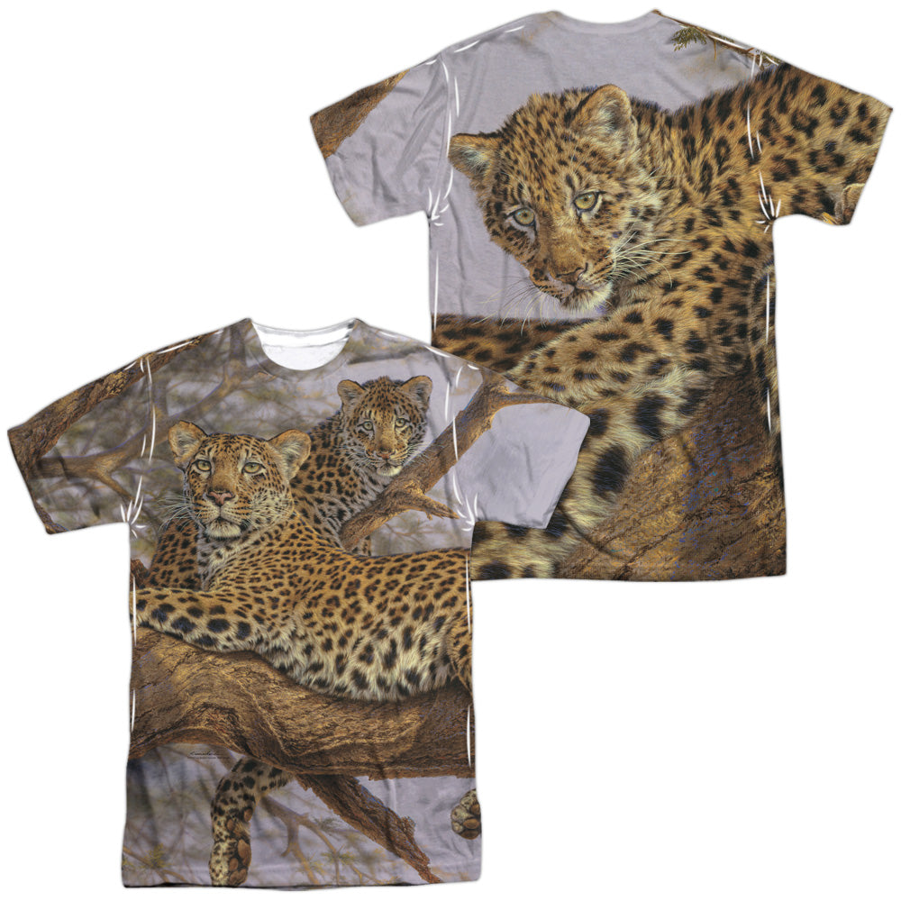 Wild Wings - Family Tree (Front/back Print) - Short Sleeve Adult Poly Crew - White T-shirt