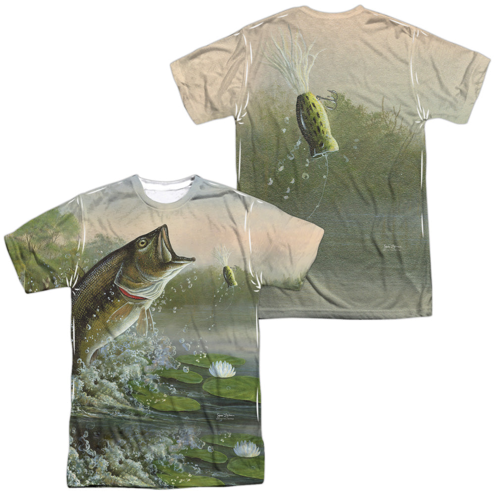 Wild Wingshort Sleeveummertime (Front - Back Print)-s/s Adult Poly Crew - White T-shirt