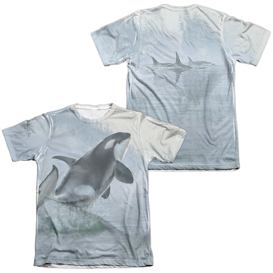 Wild Wings - Teeming Waters (Front/back Print) - Adult Poly/cotton Short Sleeve Tee - White T-shirt