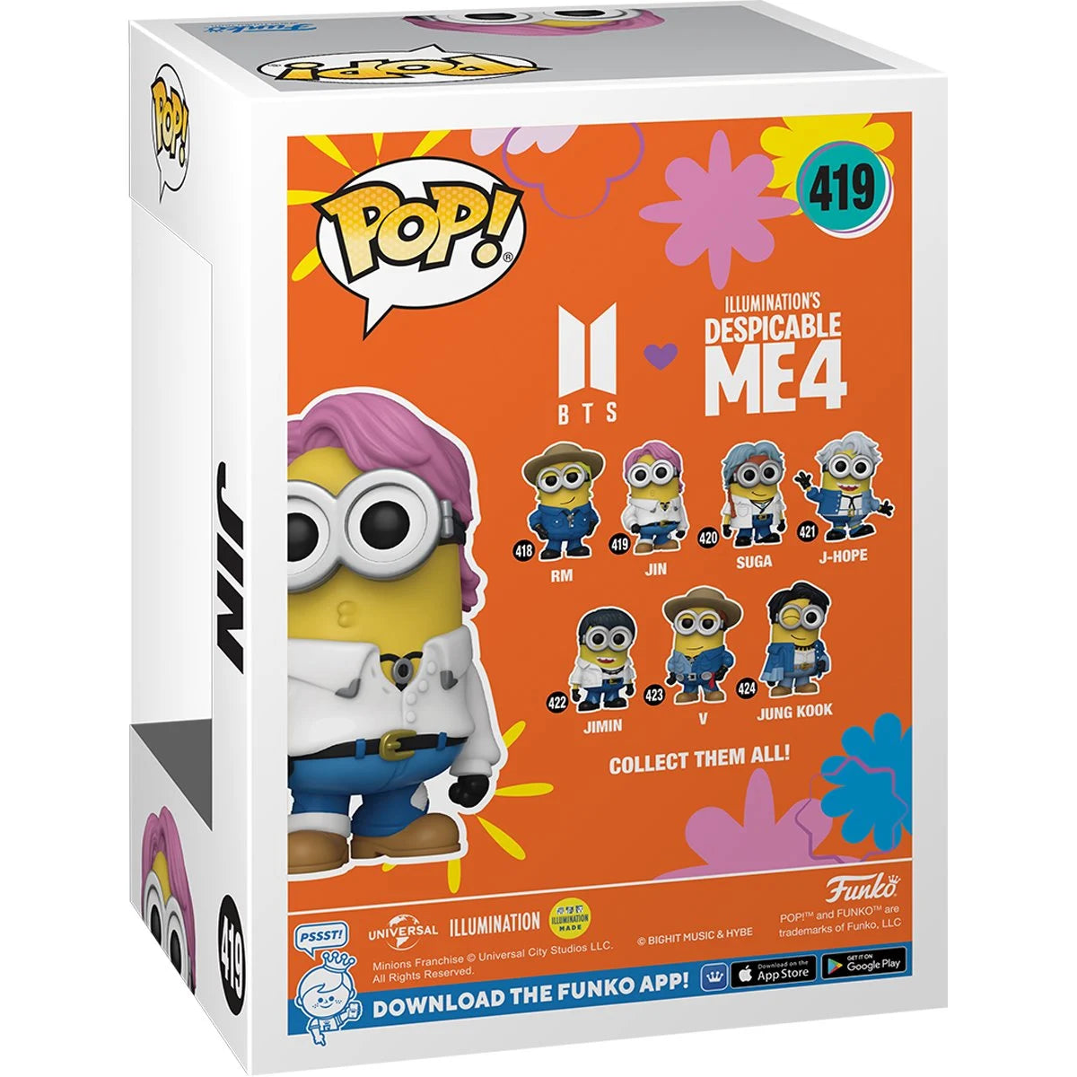 Funko Pop! Despicable Me 4 Minion x BTS Jin – FYE