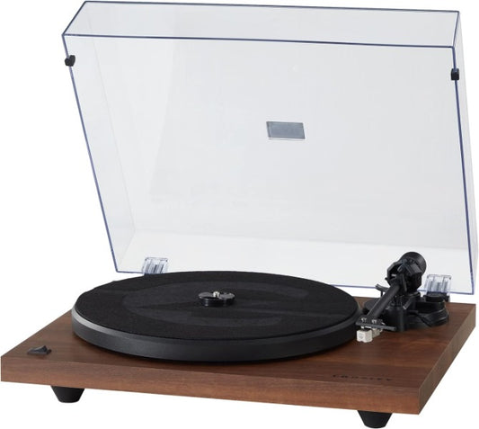 Crosley Belt-Drive Bluetooth Turntable Record Player with Adjustable Tone Arm, Walnut
