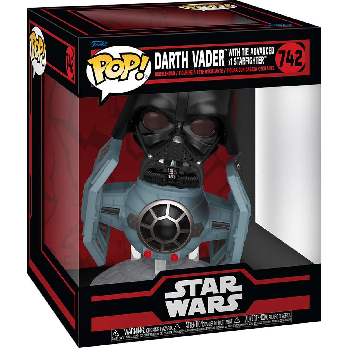 Funko Pop! Deluxe: Star Wars Dark Side Darth Vader with TIE Fighter Advanced x1 Starfighter