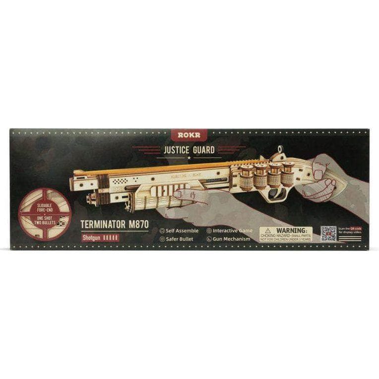 Terminator M870 Rubber Band Gun 3d Kit
