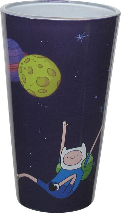 Adventure Time Characters in Space Pint Glass in Purple