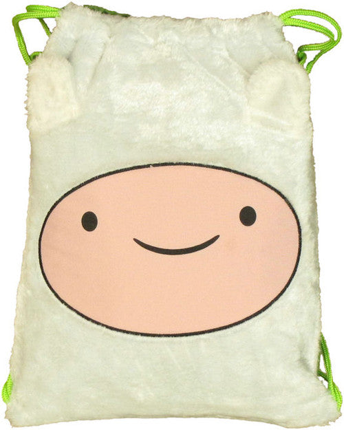 Adventure Time Finn Drawstring Backpack in Green