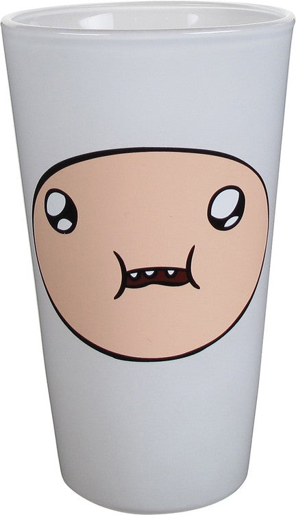 Adventure Time Finn Face Pint Glass in White