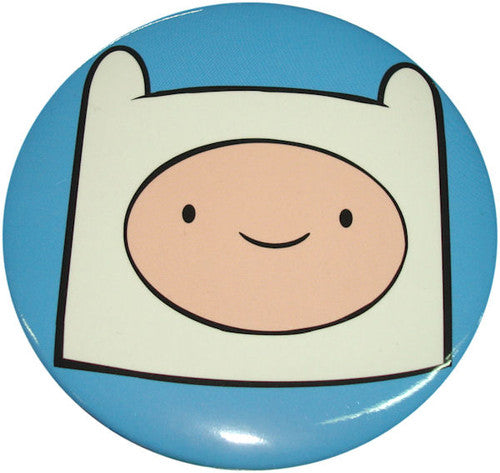 Adventure Time Finn Head Button in Blue