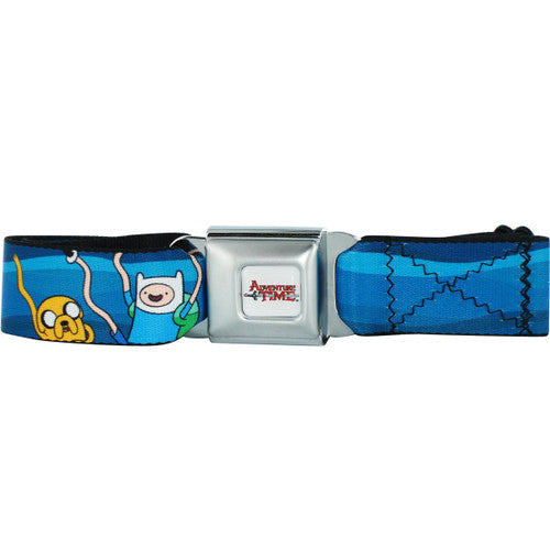 Adventure Time Fist Bump Seatbelt Mesh Belt in Blue