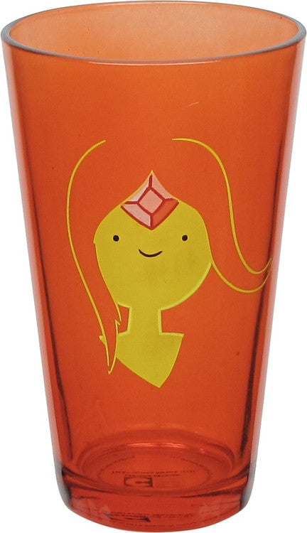 Adventure Time Flame Princess Face Pint Glass in Red