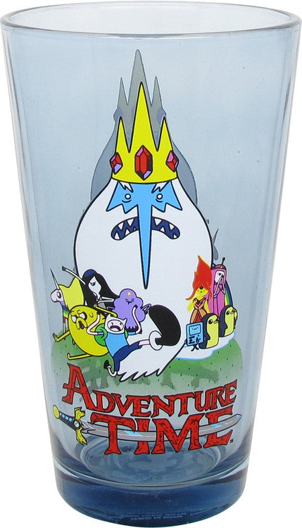 Adventure Time Group Blue Pint Glass