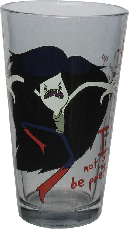 Adventure Time Im Going into Feral Mode Pint Glass in Red