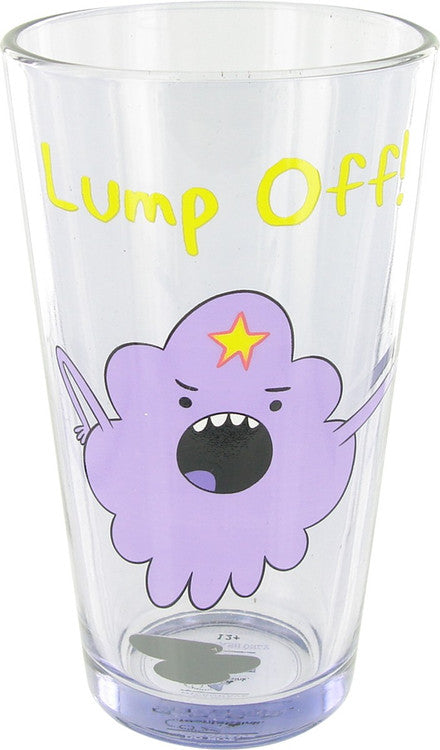 Adventure Time Lump Off Pint Glass in Yellow