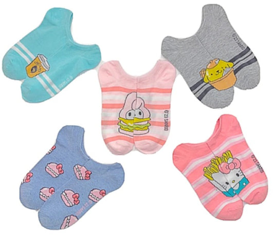 Sanrio Hello Kitty Fast Food Socks 5-Pack