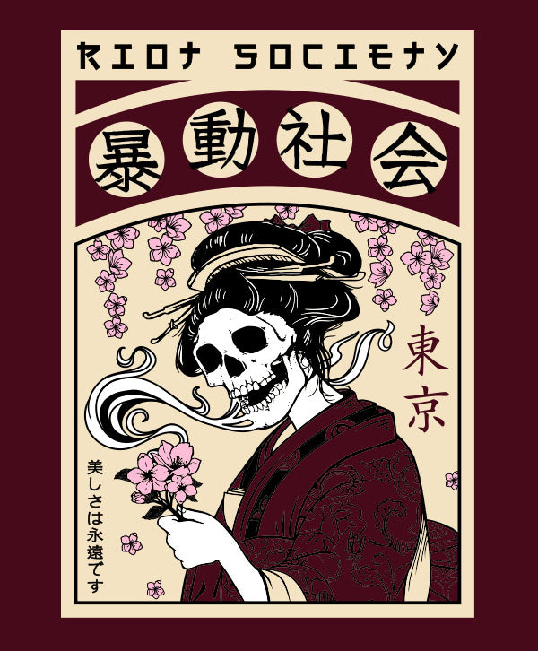 Riot Society - Geisha Flower Garden T-Shirt