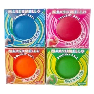 Marshmello Glow-In-The-Dark Squishy Ball (style may vary)