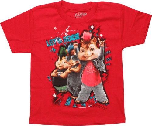 Alvin and the Chipmunks Let's Rock Juvenile Shirt
