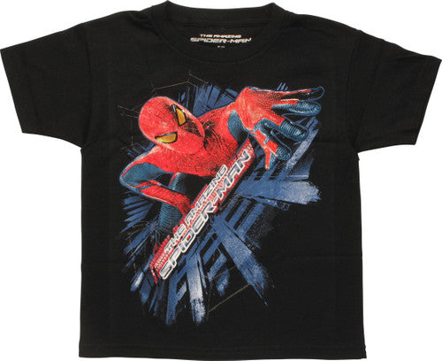 Amazing Spiderman Climbing Wall Juvenile T-Shirt