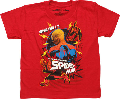 Amazing Spiderman Who Am I Juvenile T-Shirt