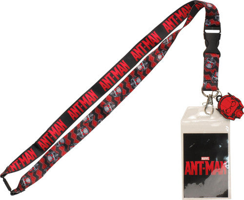 Ant-Man Face Lanyard in Red