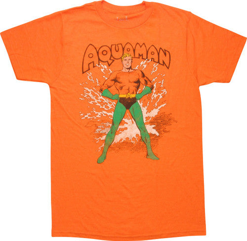 Aquaman Splash Retro T-Shirt