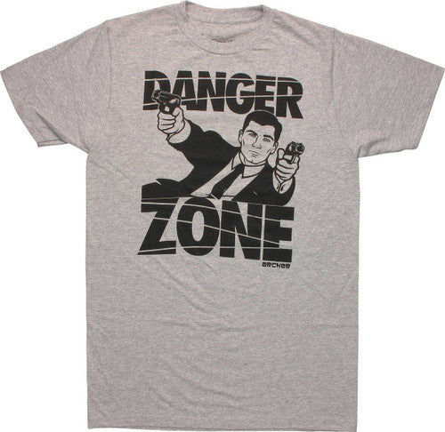 Archer Danger Zone Guns T-Shirt Sheer