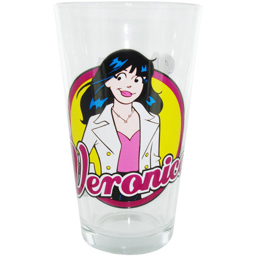 Archie Comics Veronica Pint Glass in Pink