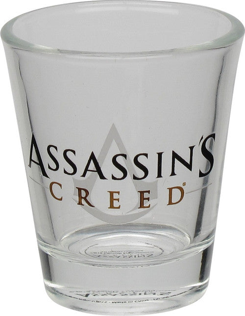 Assassins Creed Name and Logo Shot Glass in Grey