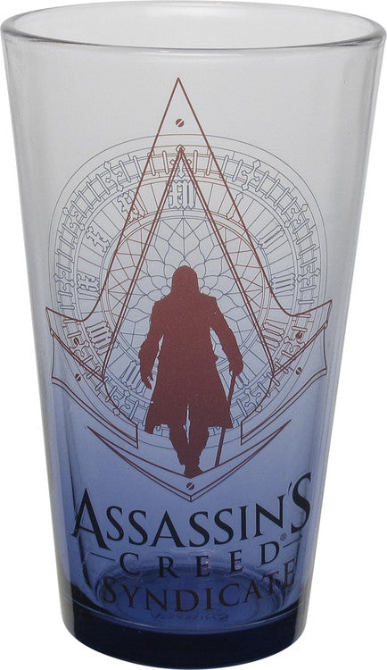 Assassins Creed Syndicate Logo Pint Glass in Blue