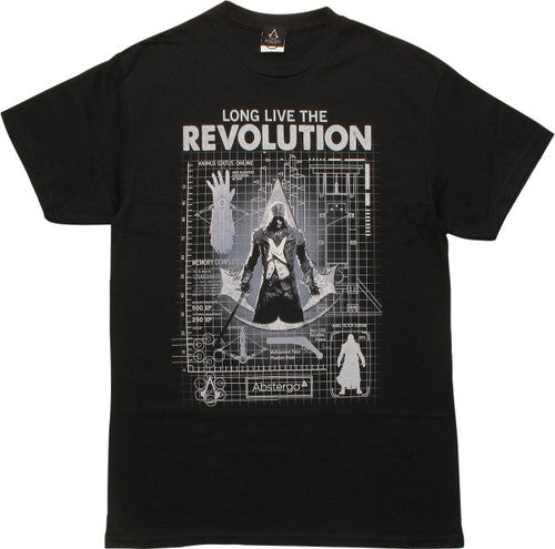 Assassins Creed Unity Blueprint T-Shirt