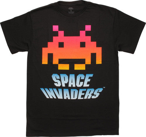 Atari Space Invaders Neon Alien T-Shirt