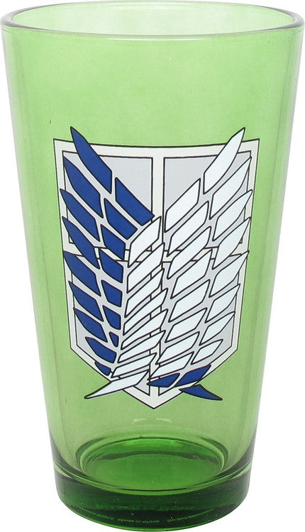 Attack on Titan Scout Crest Pint Glass