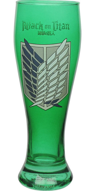 Attack on Titan Scout Logo Pilsner Glass in Green