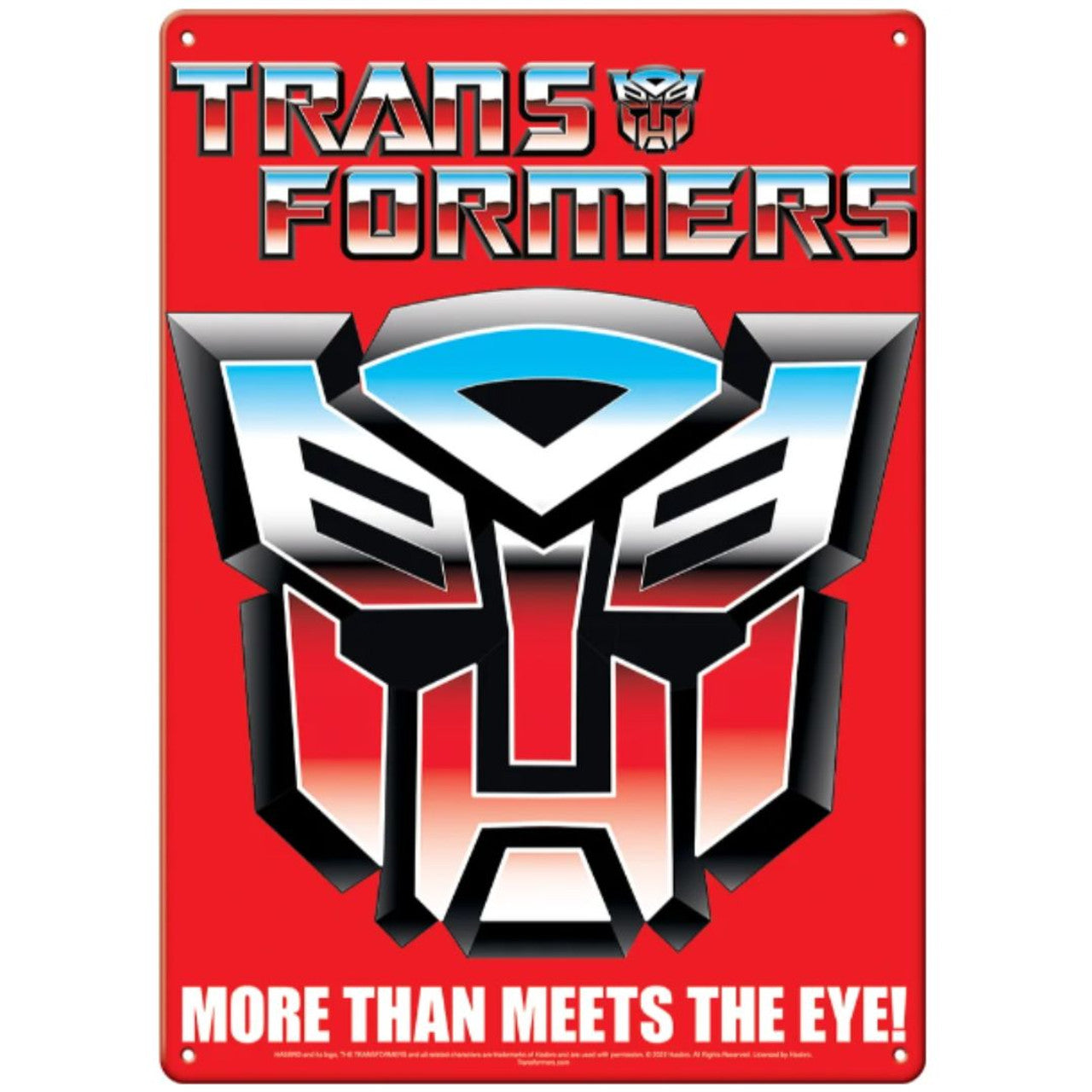 Transformers Autobot Metal Sign
