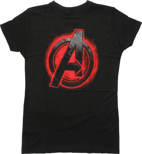 Avengers Black Widow Assemble Logo Juniors T-Shirt