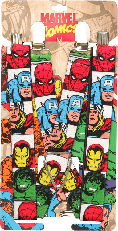 Avengers Faces Squares Suspenders