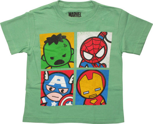 Avengers Four Pop Cuties Squares Juvenile T-Shirt