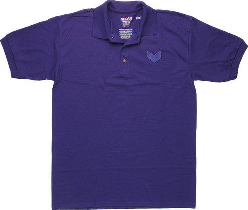 Avengers Hawkeye Logo Purple Polo Shirt