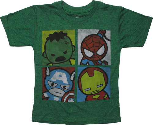 Avengers Hero Toy Faces Juvenile T-Shirt